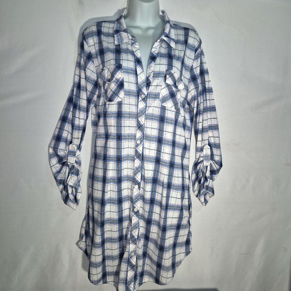 White Mark Long Sleep Shirt in size Large/ XL